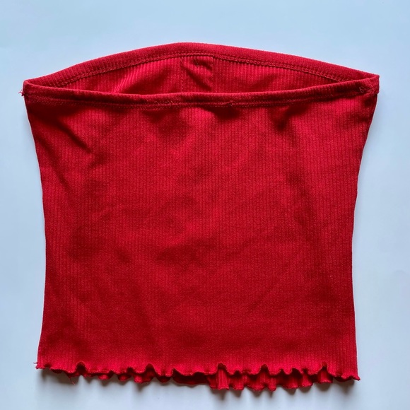 H&M Size Small Red Tube top - Picture 2 of 2